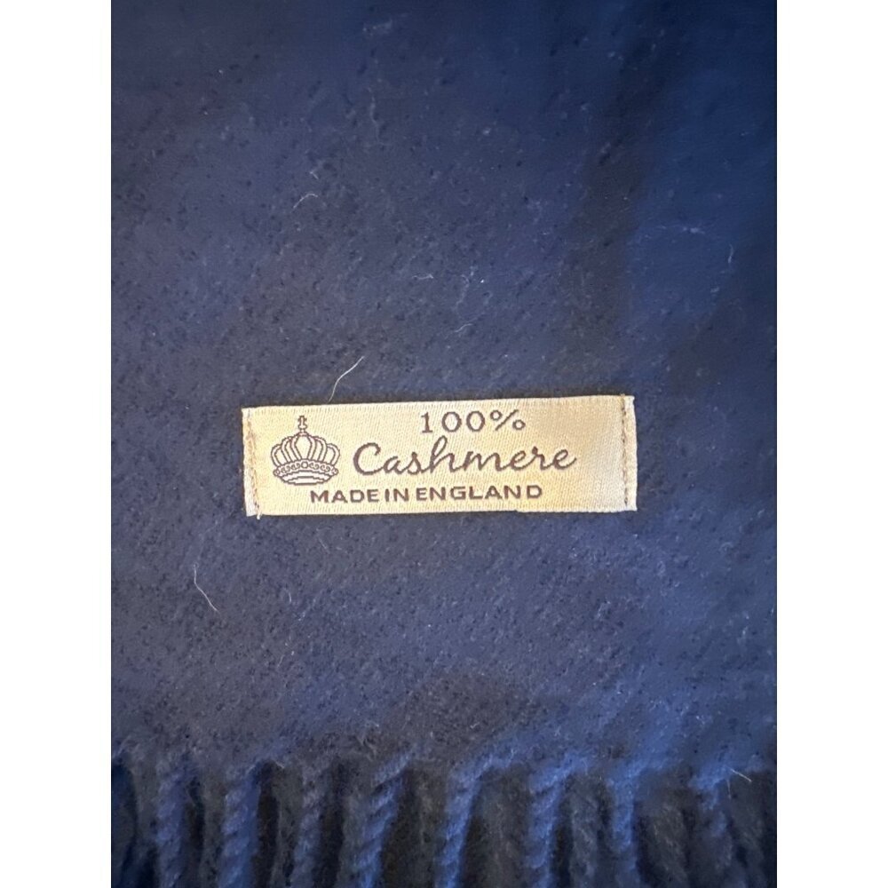 Colorblock Cashmere Scarf Made In England Multicolor - Picture 3 of 4